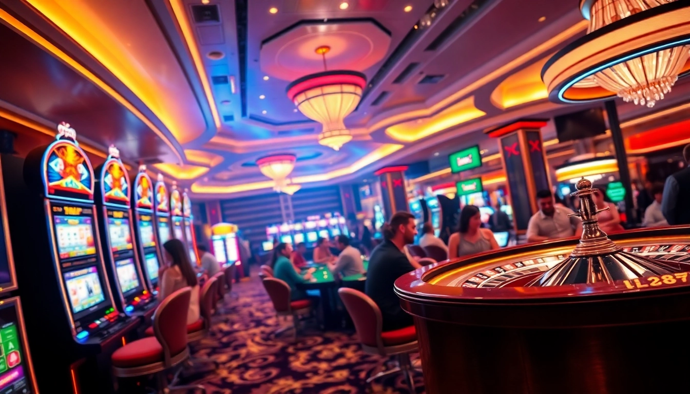 Experience the thrill of gambling at https://lc88.us/ with players enjoying poker and exciting slot machines.